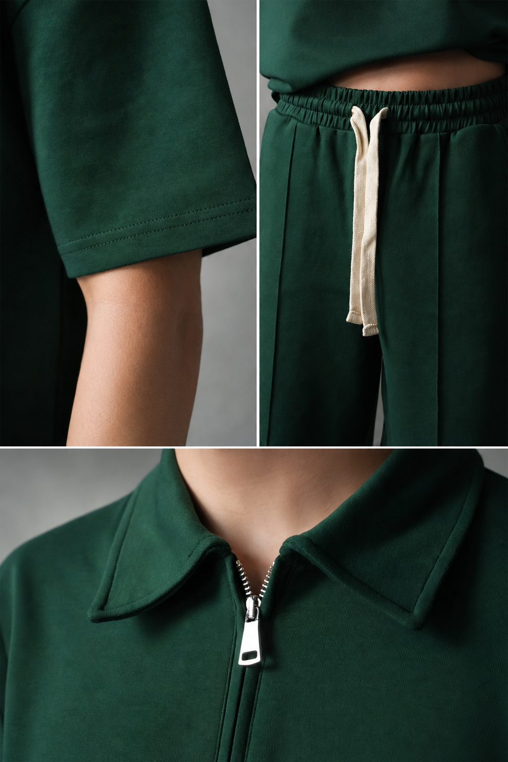 EMERALD – Ensemble Zip Polo & Short