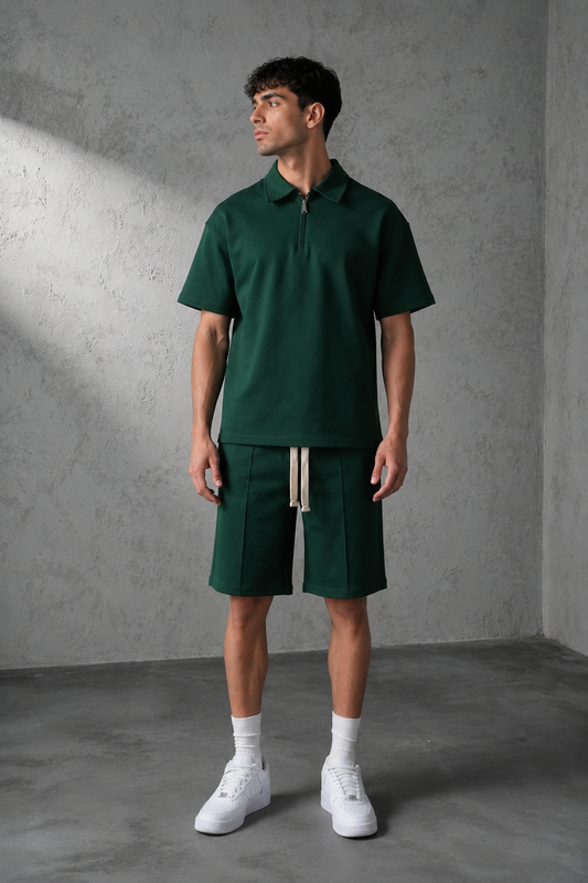 EMERALD – Ensemble Zip Polo & Short