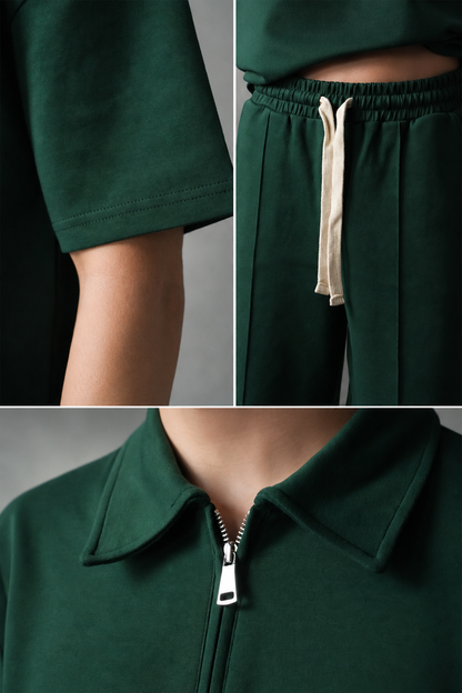 EMERALD – Ensemble Zip Polo & Short