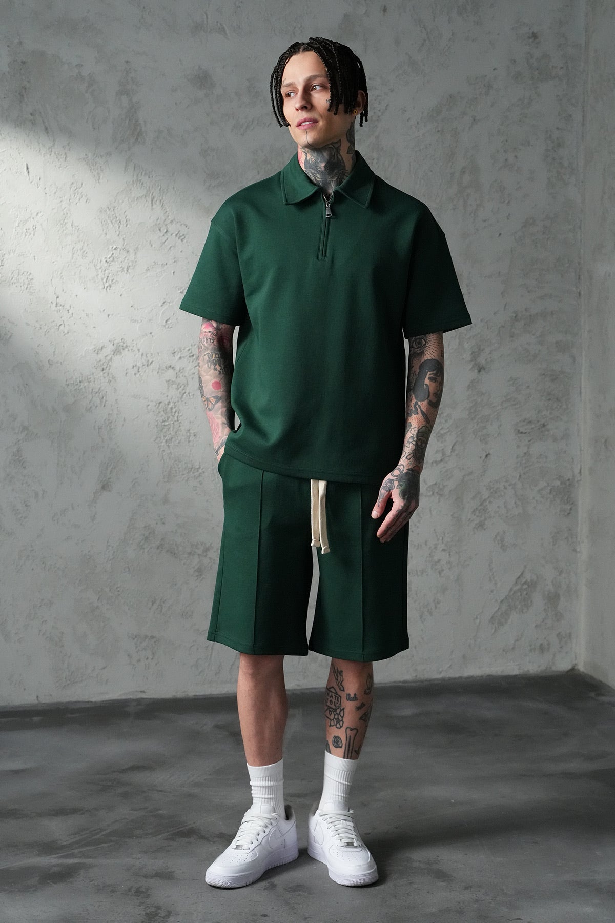 EMERALD – Ensemble Zip Polo & Short