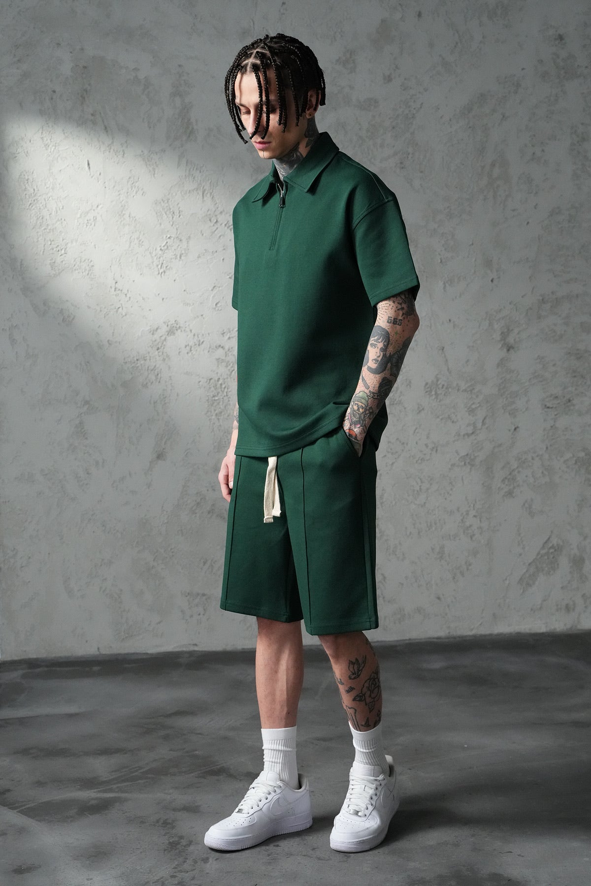 EMERALD – Ensemble Zip Polo & Short