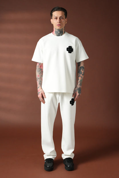 HALO – Ensemble blanc Floral Noir