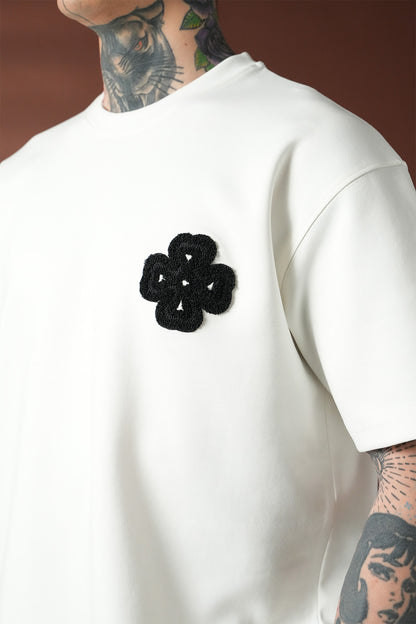 HALO – Ensemble blanc Floral Noir