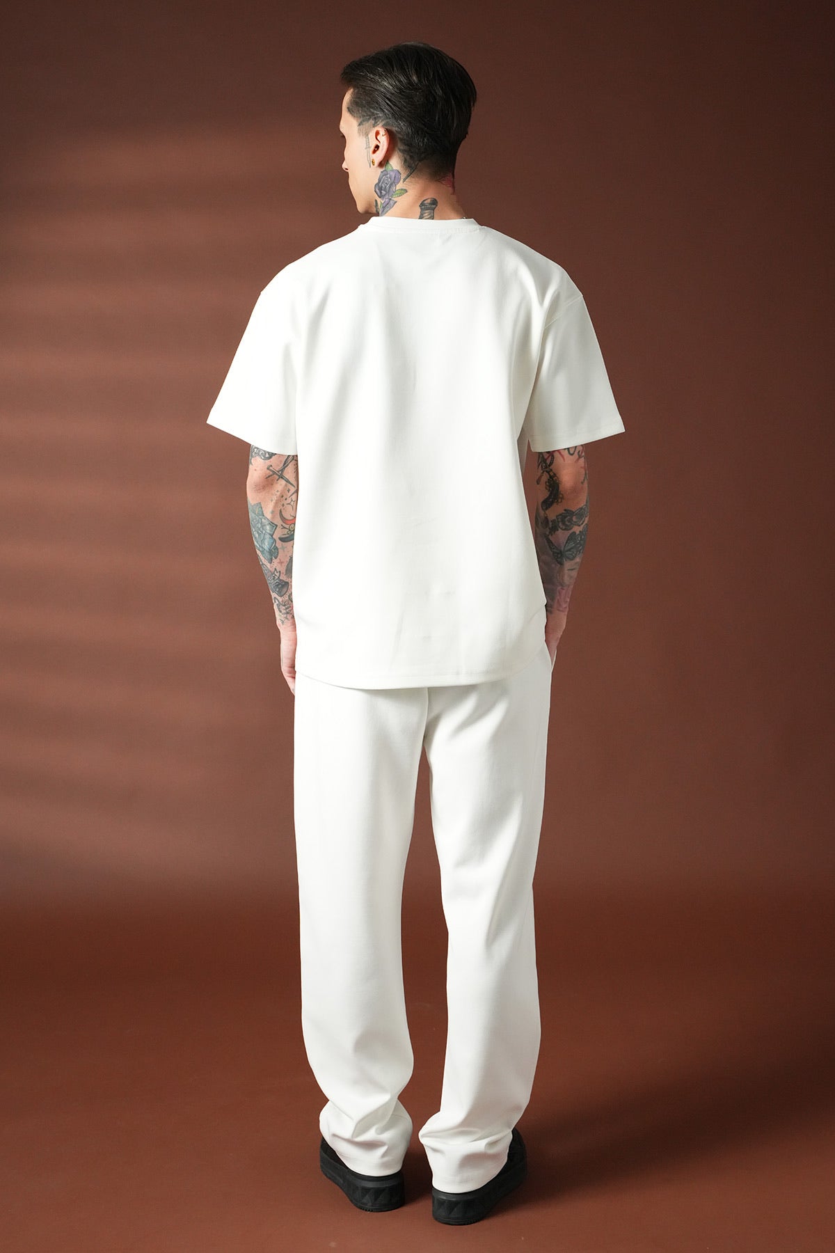 HALO – Ensemble blanc Floral Noir